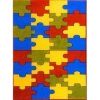 Dywan Weliro Puzzle terakota 300x400cm