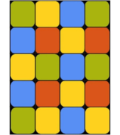 Dywan Weliro Kostka zielony 160x220cm