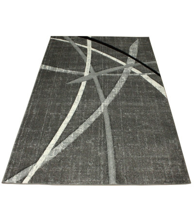 Dywan Fryz wycinany 120x170cm FIRE 49 popiel