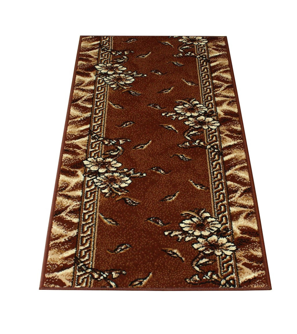 Chodnik dywanowy Weltom Welen trio brąz 70cm