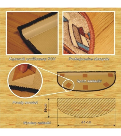 Nakładki na schody KORDOBA BRĄZ