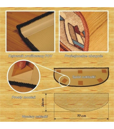 Nakładki na schody prostokąt ARIZONA ZIELONA